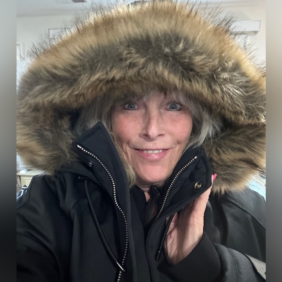 Mens The Kooples Faux Fur Trim Hood Parka - Picture 1 of 8